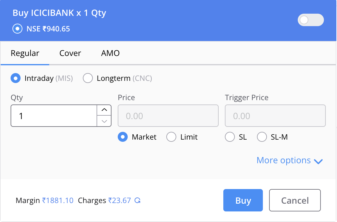 Regular Intraday